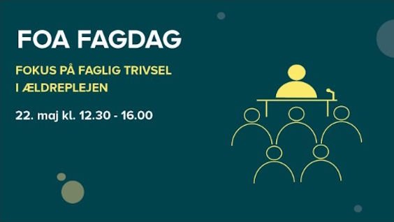 Illustration til FOA fagdag 5 silhouetter set bagfra kigger på 1 silhouet på talerstol